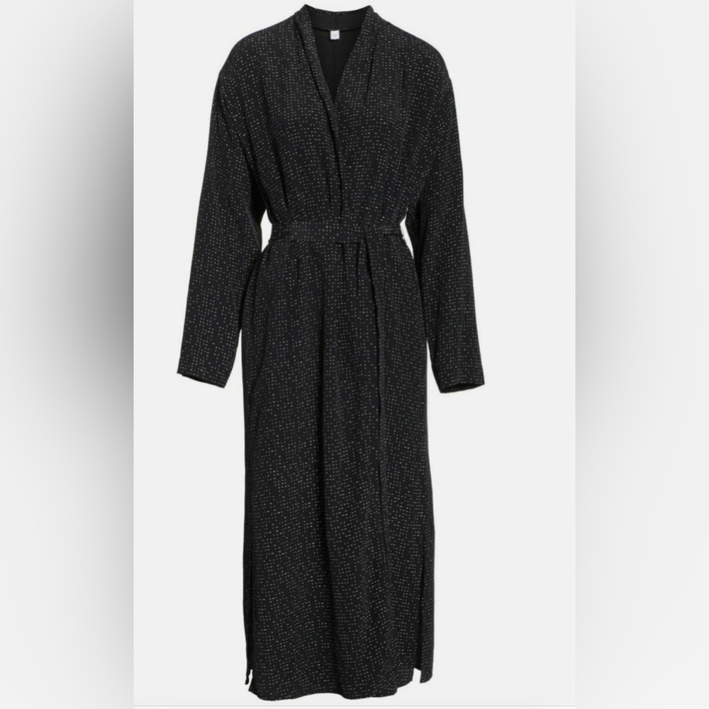 Eileen Fisher Morse Code Tencel Viscose Kimono Jacket
